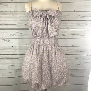 J. Crew Frankie Dizzy Floral Bubble Hem Mini Dress XS Adjustable Shoulder Straps